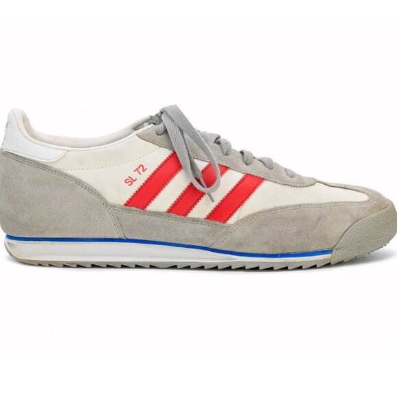 Adidas SL 72 Vintage Originals Mens Red/White/Gray Sneakers: Size 11.5 - Picture 5 of 10